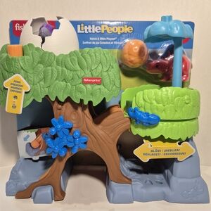 Fisher-Price Little People Hatch & Slide Tree Playset - Green/Brown/Blue